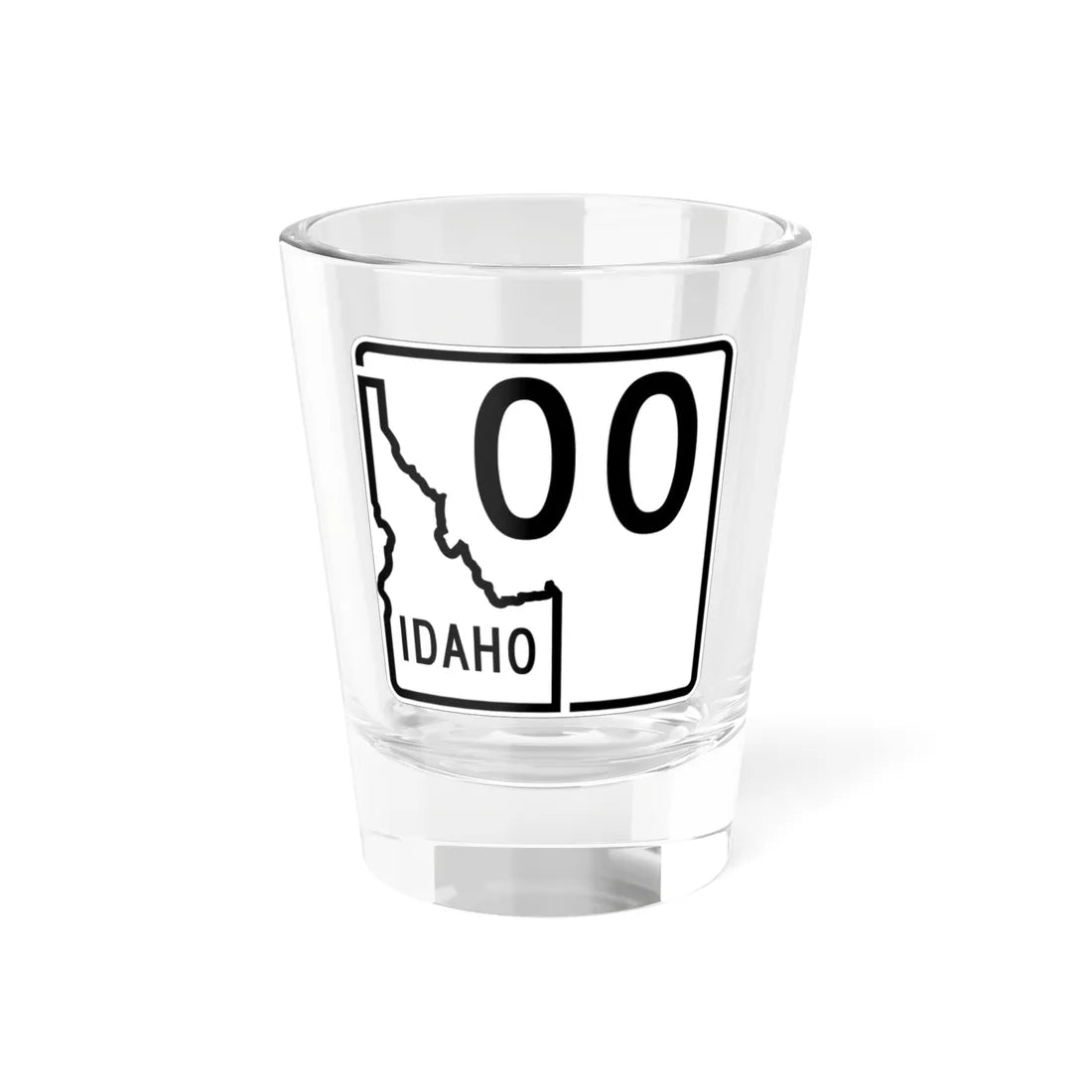 ID-00 1955 (Idaho) (Road Sign) Shot Glass 1.5oz 1.5oz - Go Mug Yourself