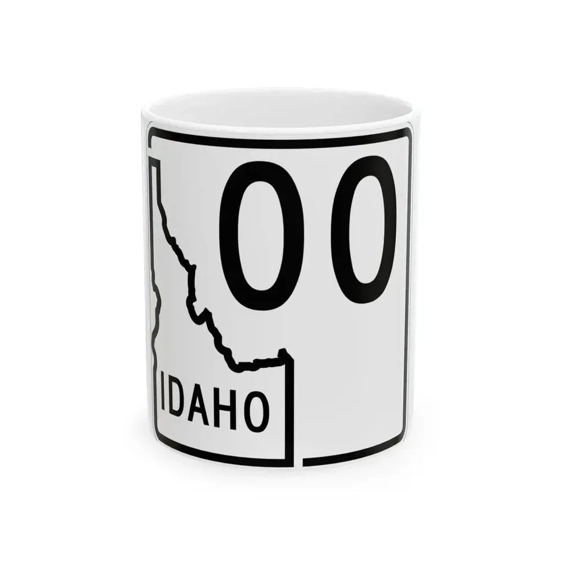 ID-00 1955 (Idaho) (Road Sign) White Coffee Mug 11oz - Go Mug Yourself