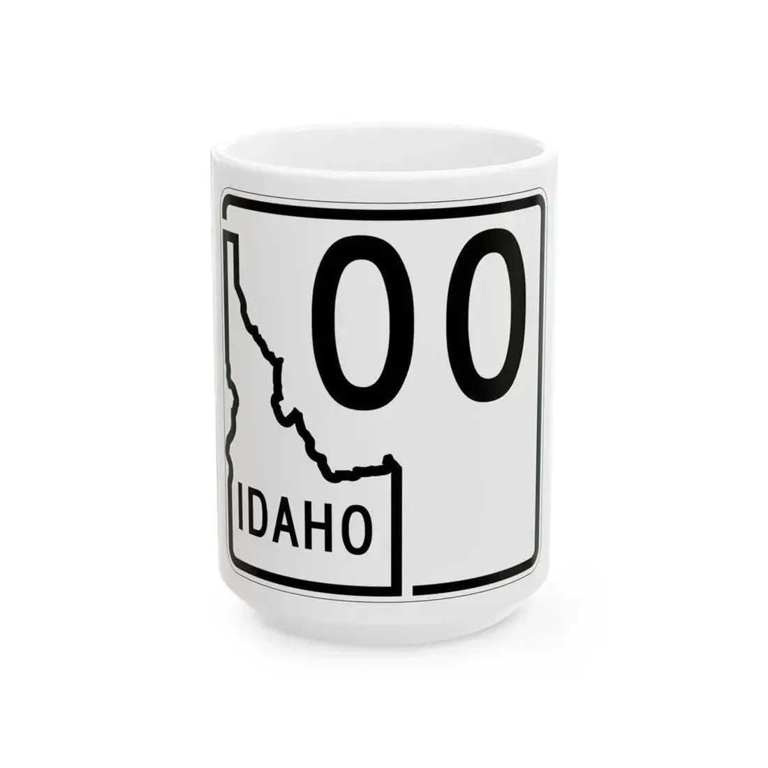 ID-00 1955 (Idaho) (Road Sign) White Coffee Mug 15oz - Go Mug Yourself