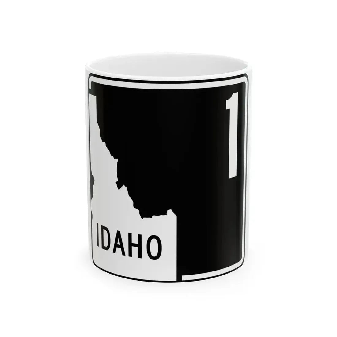 ID-1 (Idaho) (Road Sign) White Coffee Mug 11oz - Go Mug Yourself