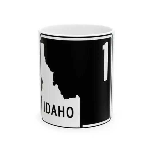 ID-1 (Idaho) (Road Sign) White Coffee Mug 11oz - Go Mug Yourself