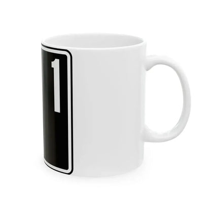 ID-1 (Idaho) (Road Sign) White Coffee Mug - Go Mug Yourself