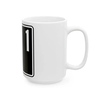 ID-1 (Idaho) (Road Sign) White Coffee Mug - Go Mug Yourself