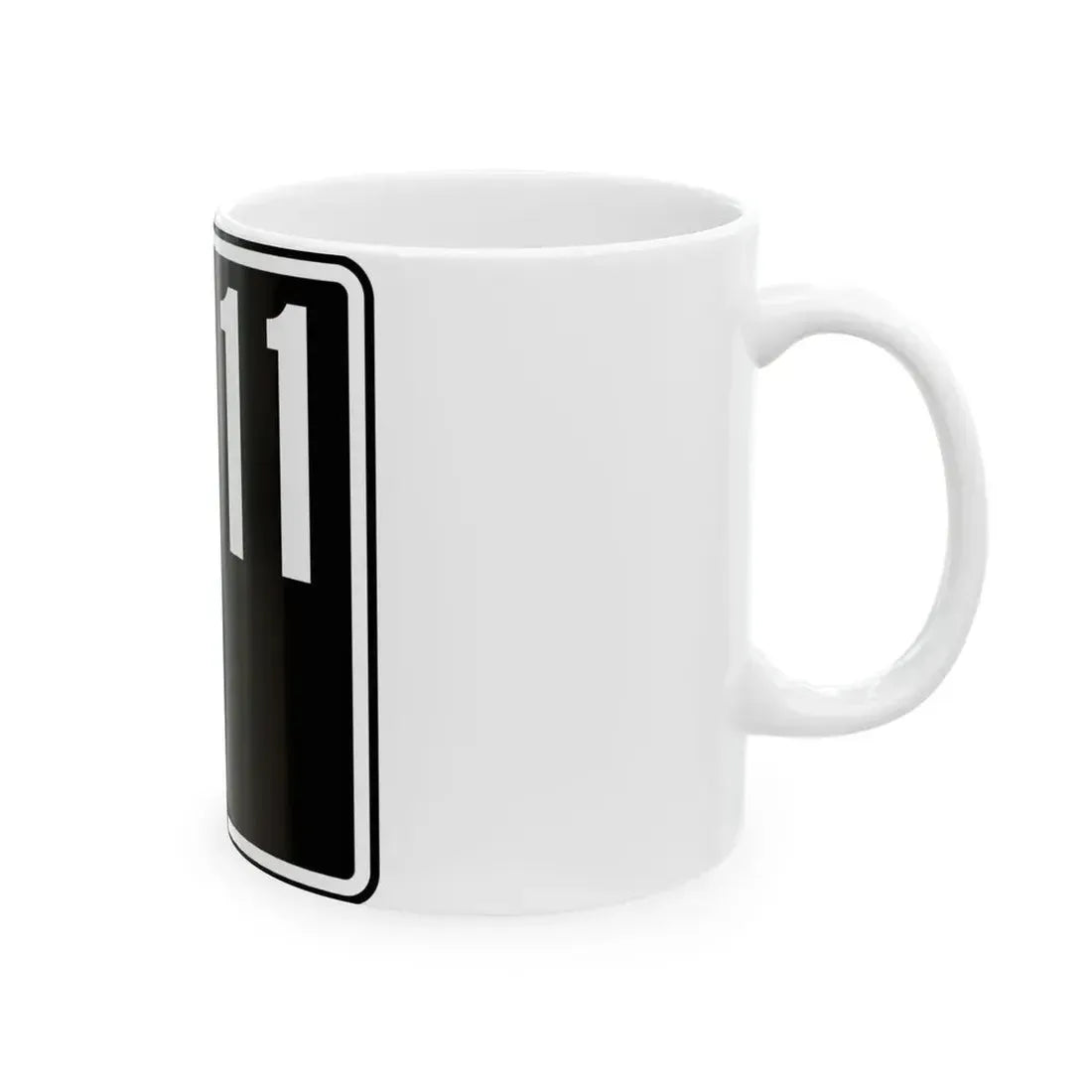 ID-11 (Idaho) (Road Sign) White Coffee Mug - Go Mug Yourself
