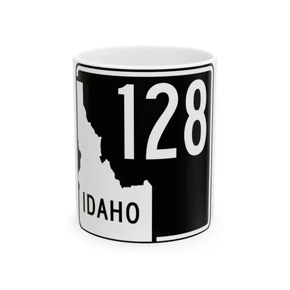 ID-128 (Idaho) (Road Sign) White Coffee Mug 11oz - Go Mug Yourself