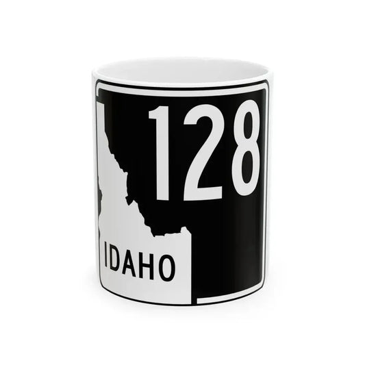 ID-128 (Idaho) (Road Sign) White Coffee Mug 11oz - Go Mug Yourself