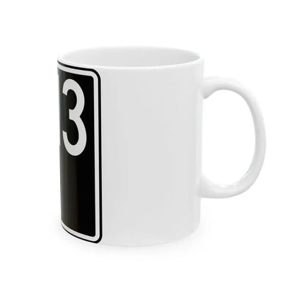 ID-13 (Idaho) (Road Sign) White Coffee Mug - Go Mug Yourself
