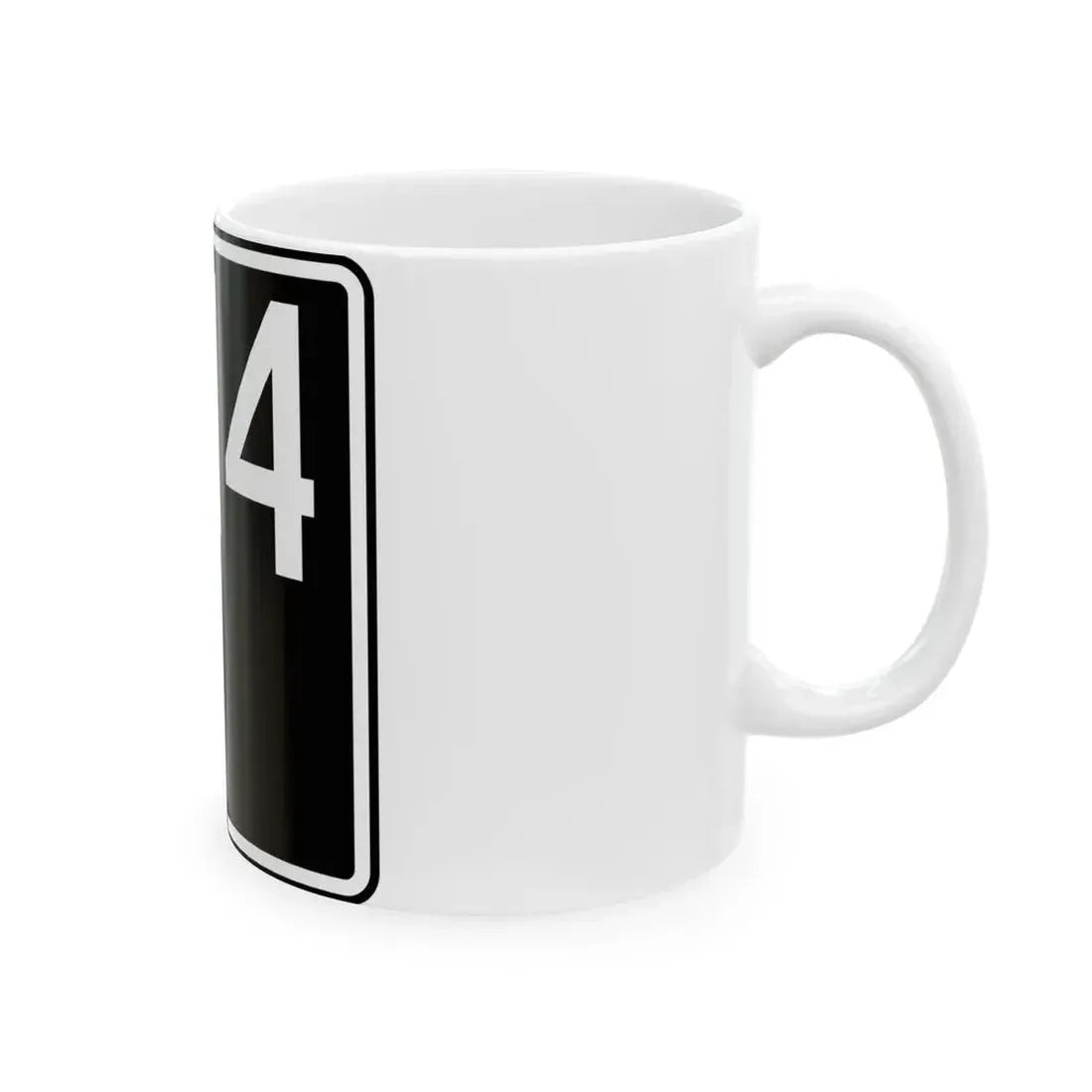 ID-14 (Idaho) (Road Sign) White Coffee Mug - Go Mug Yourself