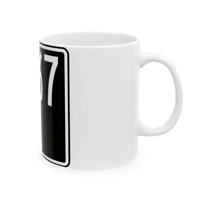 ID-167 (Idaho) (Road Sign) White Coffee Mug - Go Mug Yourself