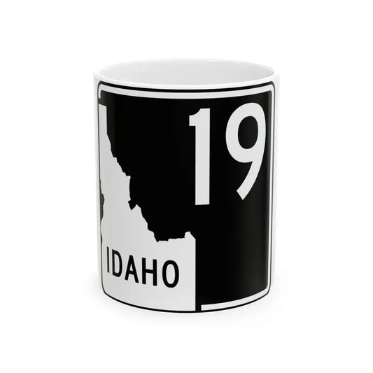 ID-19 (Idaho) (Road Sign) White Coffee Mug 11oz - Go Mug Yourself