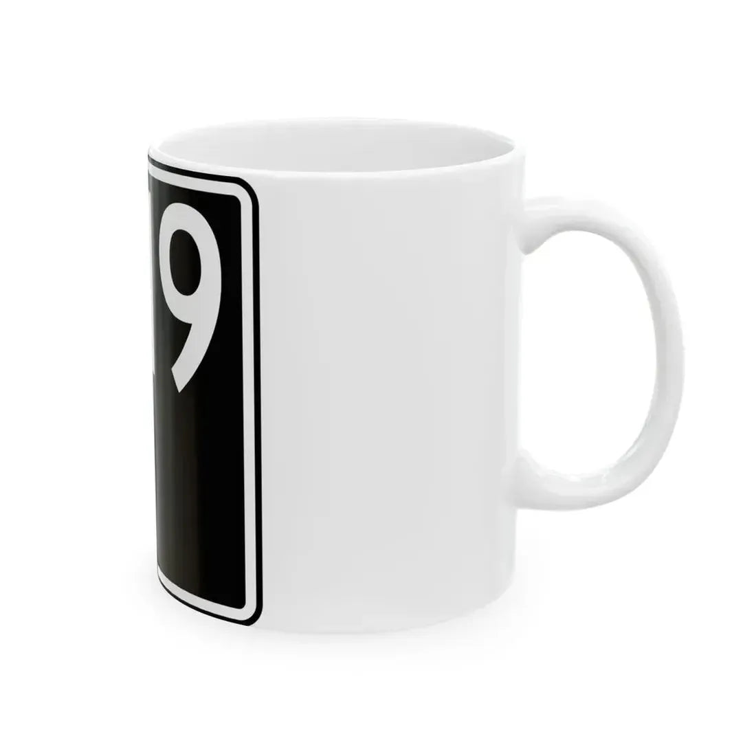 ID-19 (Idaho) (Road Sign) White Coffee Mug - Go Mug Yourself