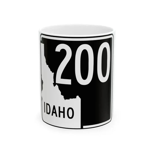ID-200 (Idaho) (Road Sign) White Coffee Mug 11oz - Go Mug Yourself
