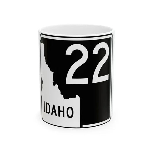 ID-22 (Idaho) (Road Sign) White Coffee Mug 11oz - Go Mug Yourself