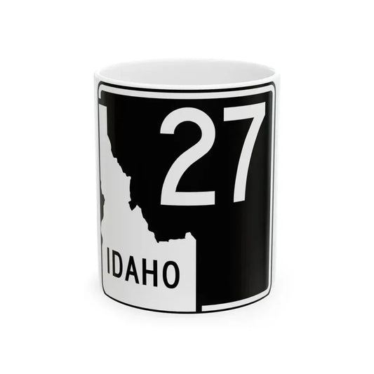 ID-27 (Idaho) (Road Sign) White Coffee Mug 11oz - Go Mug Yourself