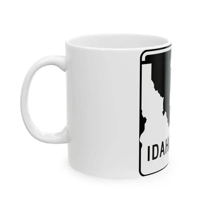 ID-27 (Idaho) (Road Sign) White Coffee Mug - Go Mug Yourself