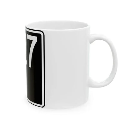 ID-27 (Idaho) (Road Sign) White Coffee Mug - Go Mug Yourself
