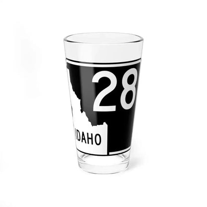 ID-28 (Idaho) (Road Sign) Pint Glass 16oz 16oz - Go Mug Yourself