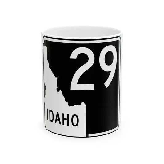 ID-29 (Idaho) (Road Sign) White Coffee Mug 11oz - Go Mug Yourself