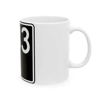 ID-33 (Idaho) (Road Sign) White Coffee Mug - Go Mug Yourself