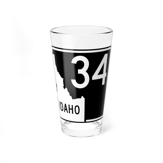 ID-34 (Idaho) (Road Sign) Pint Glass 16oz 16oz - Go Mug Yourself
