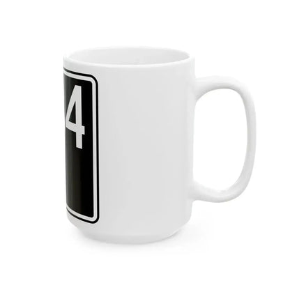 ID-34 (Idaho) (Road Sign) White Coffee Mug - Go Mug Yourself