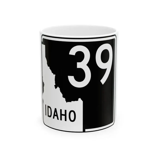 ID-39 (Idaho) (Road Sign) White Coffee Mug 11oz - Go Mug Yourself