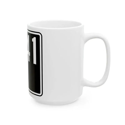 ID-41 (Idaho) (Road Sign) White Coffee Mug - Go Mug Yourself