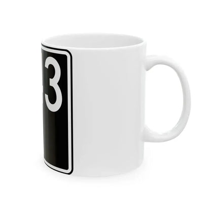 ID-43 (Idaho) (Road Sign) White Coffee Mug - Go Mug Yourself