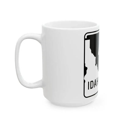 ID-45 (Idaho) (Road Sign) White Coffee Mug - Go Mug Yourself