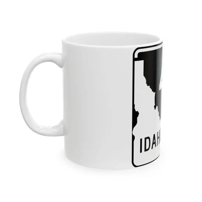 ID-46 (Idaho) (Road Sign) White Coffee Mug - Go Mug Yourself