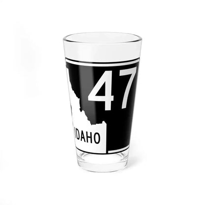 ID-47 (Idaho) (Road Sign) Pint Glass 16oz 16oz - Go Mug Yourself