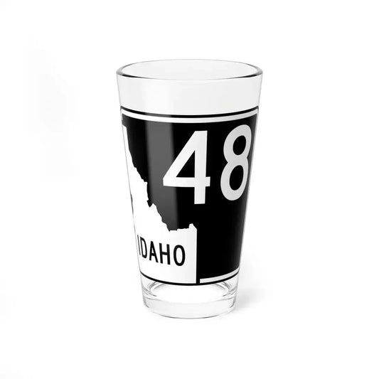 ID-48 (Idaho) (Road Sign) Pint Glass 16oz 16oz - Go Mug Yourself