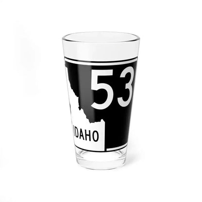ID-53 (Idaho) (Road Sign) Pint Glass 16oz 16oz - Go Mug Yourself