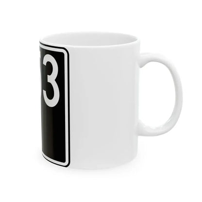 ID-53 (Idaho) (Road Sign) White Coffee Mug - Go Mug Yourself