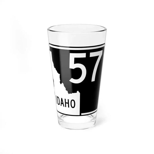 ID-57 (Idaho) (Road Sign) Pint Glass 16oz 16oz - Go Mug Yourself