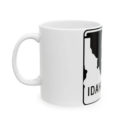 ID-57 (Idaho) (Road Sign) White Coffee Mug - Go Mug Yourself