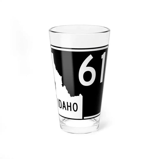 ID-61 (Idaho) (Road Sign) Pint Glass 16oz 16oz - Go Mug Yourself