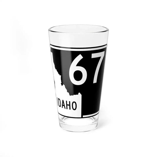 ID-67 (Idaho) (Road Sign) Pint Glass 16oz 16oz - Go Mug Yourself