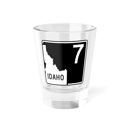 ID-7 (Idaho) (Road Sign) Shot Glass 1.5oz 1.5oz - Go Mug Yourself