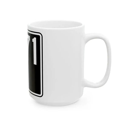 ID-71 (Idaho) (Road Sign) White Coffee Mug - Go Mug Yourself