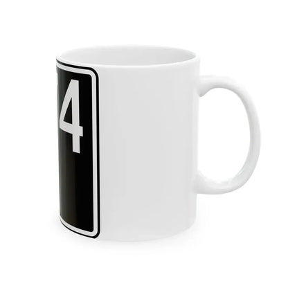 ID-74 (Idaho) (Road Sign) White Coffee Mug - Go Mug Yourself