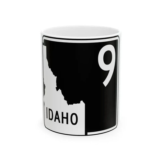 ID-9 (Idaho) (Road Sign) White Coffee Mug 11oz - Go Mug Yourself