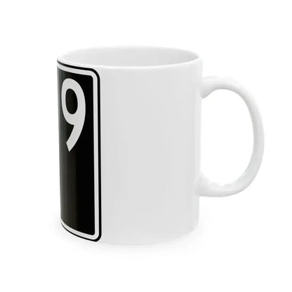 ID-9 (Idaho) (Road Sign) White Coffee Mug - Go Mug Yourself