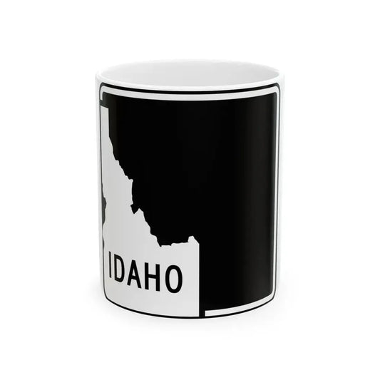 ID-blank (Idaho) (Road Sign) White Coffee Mug 11oz - Go Mug Yourself