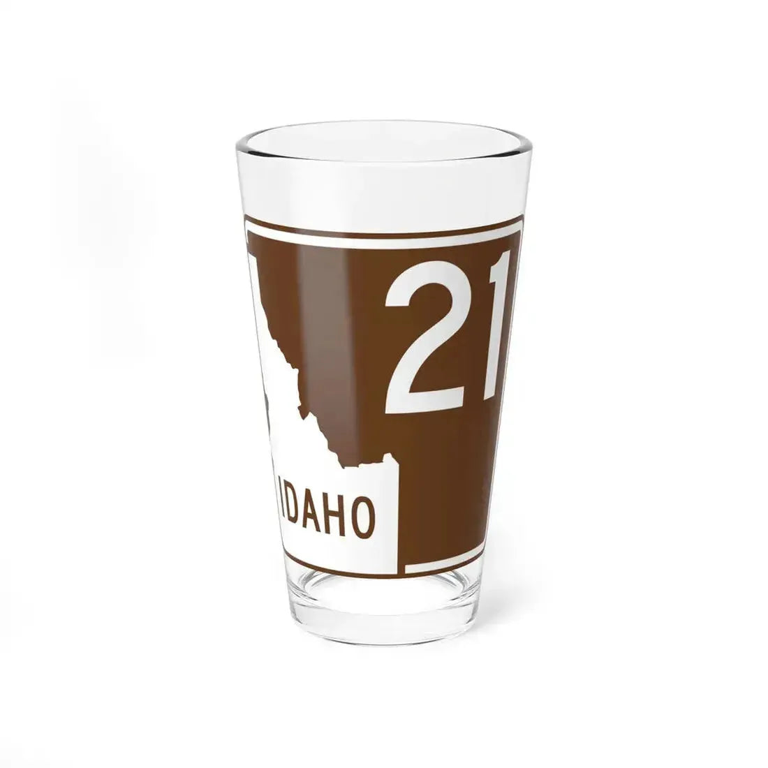 ID-Scenic-21 (Idaho) (Road Sign) Pint Glass 16oz 16oz - Go Mug Yourself