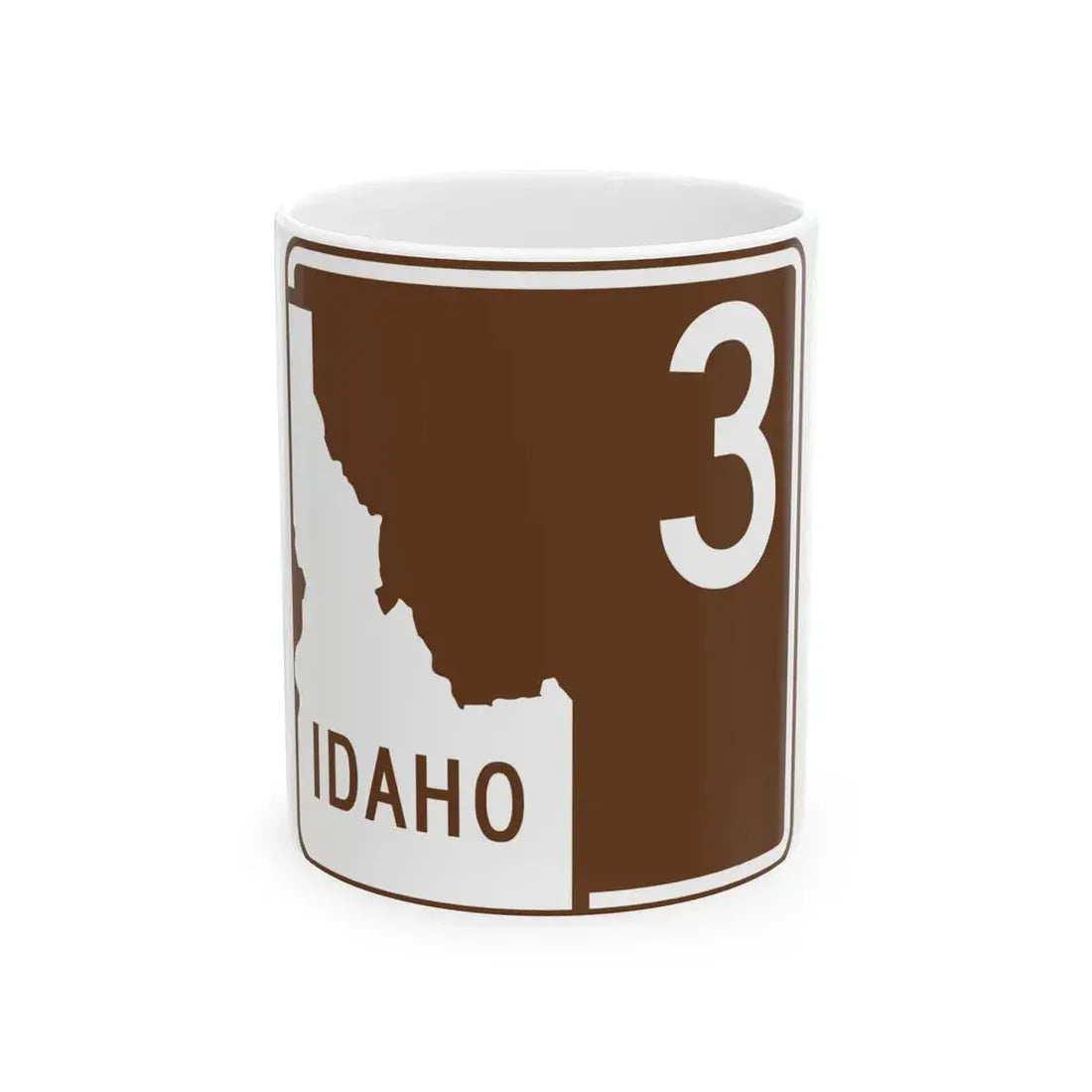 ID-Scenic-3 (Idaho) (Road Sign) White Coffee Mug 11oz - Go Mug Yourself