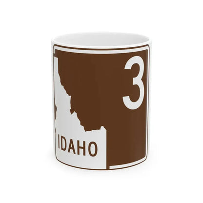ID-Scenic-3 (Idaho) (Road Sign) White Coffee Mug 11oz - Go Mug Yourself