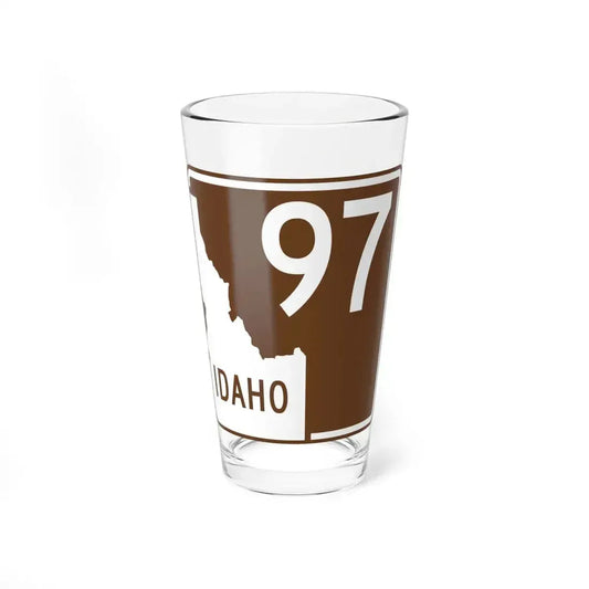 ID-Scenic-97 (Idaho) (Road Sign) Pint Glass 16oz 16oz - Go Mug Yourself