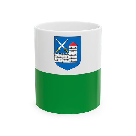 Ida-Virumaa lipp (Estonia) White Coffee Mug-11oz-Go Mug Yourself
