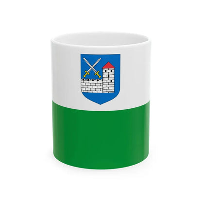 Ida-Virumaa lipp (Estonia) White Coffee Mug 11oz - Go Mug Yourself